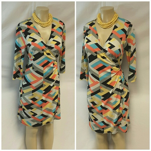 EMMA MICHELE, True Wrap Dress, size Small - Picture 5 of 8